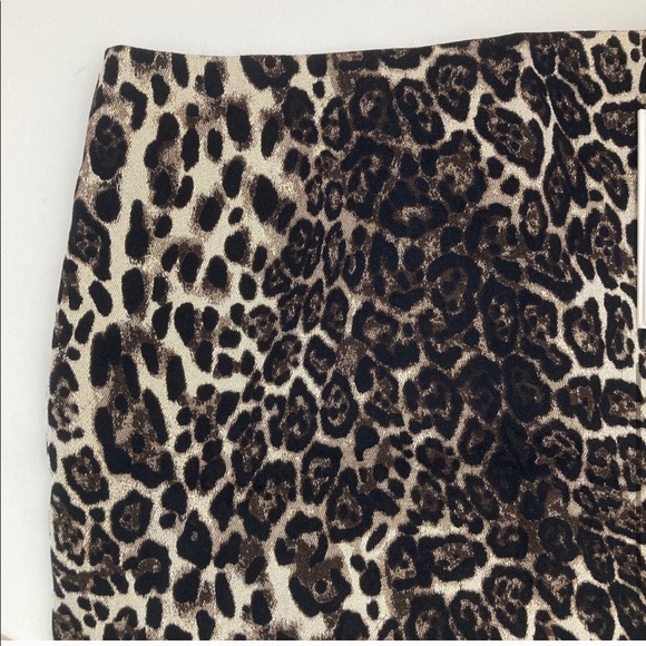 Alice + Olivia Leopard Print Mini Skirt in Brown and Cream - Picture 12 of 12